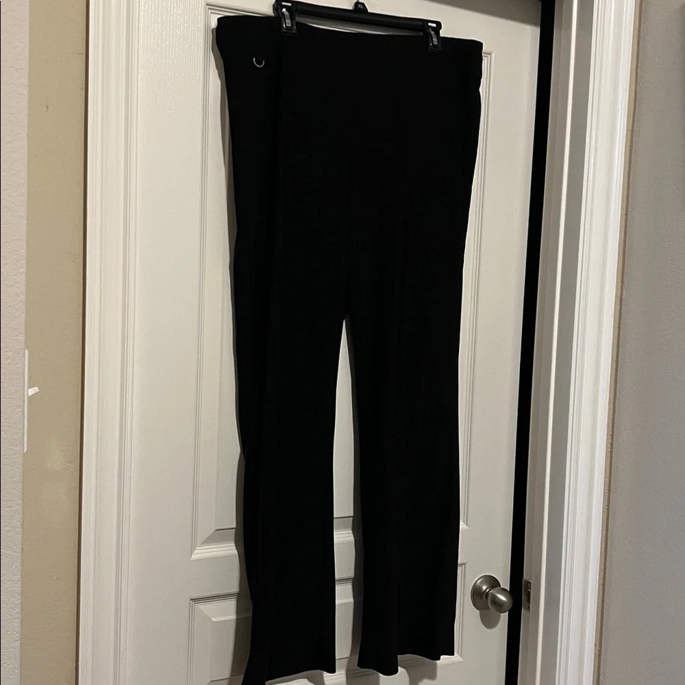 Valerie Stevens Pull On Dress Pants- Black